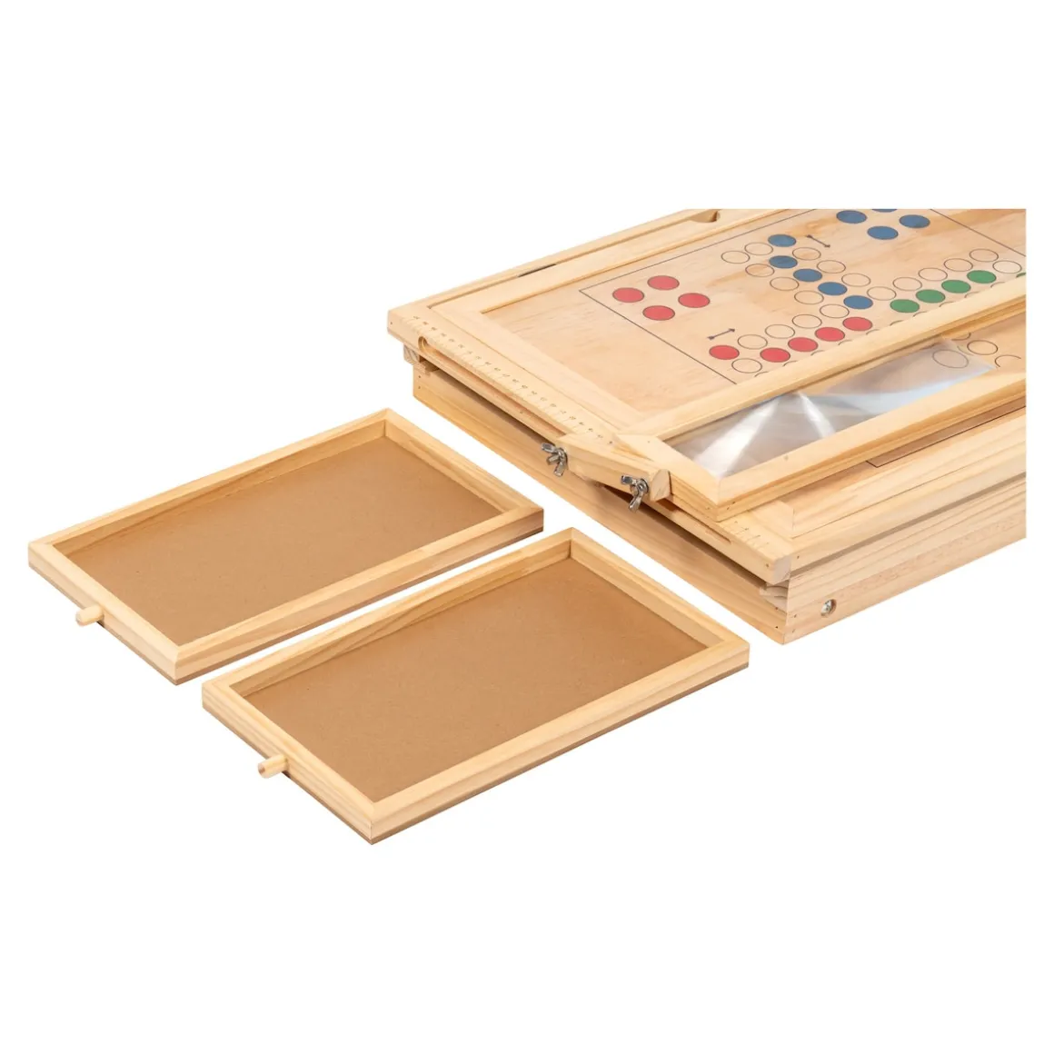 Puzzletisch "Premium" mit LED-Licht, 4 Schubladen, Lupe, mit Beinen, klappbar klein für 500 Teile