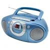 Radio-Kassettenspieler mit CD blau