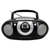 Radio-Kassettenspieler mit CD schwarz