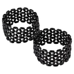 Ärmel-Raffer "Elegance", 2 Stück schwarz