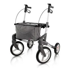 Rollator Olympos ATR M, faltbar, mit Tasche silber