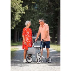 Rollator Olympos ATR M, faltbar, mit Tasche silber