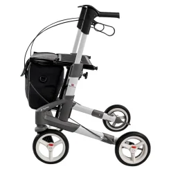 Rollator Troja 5G M, faltbar, höhenverstellbar silber
