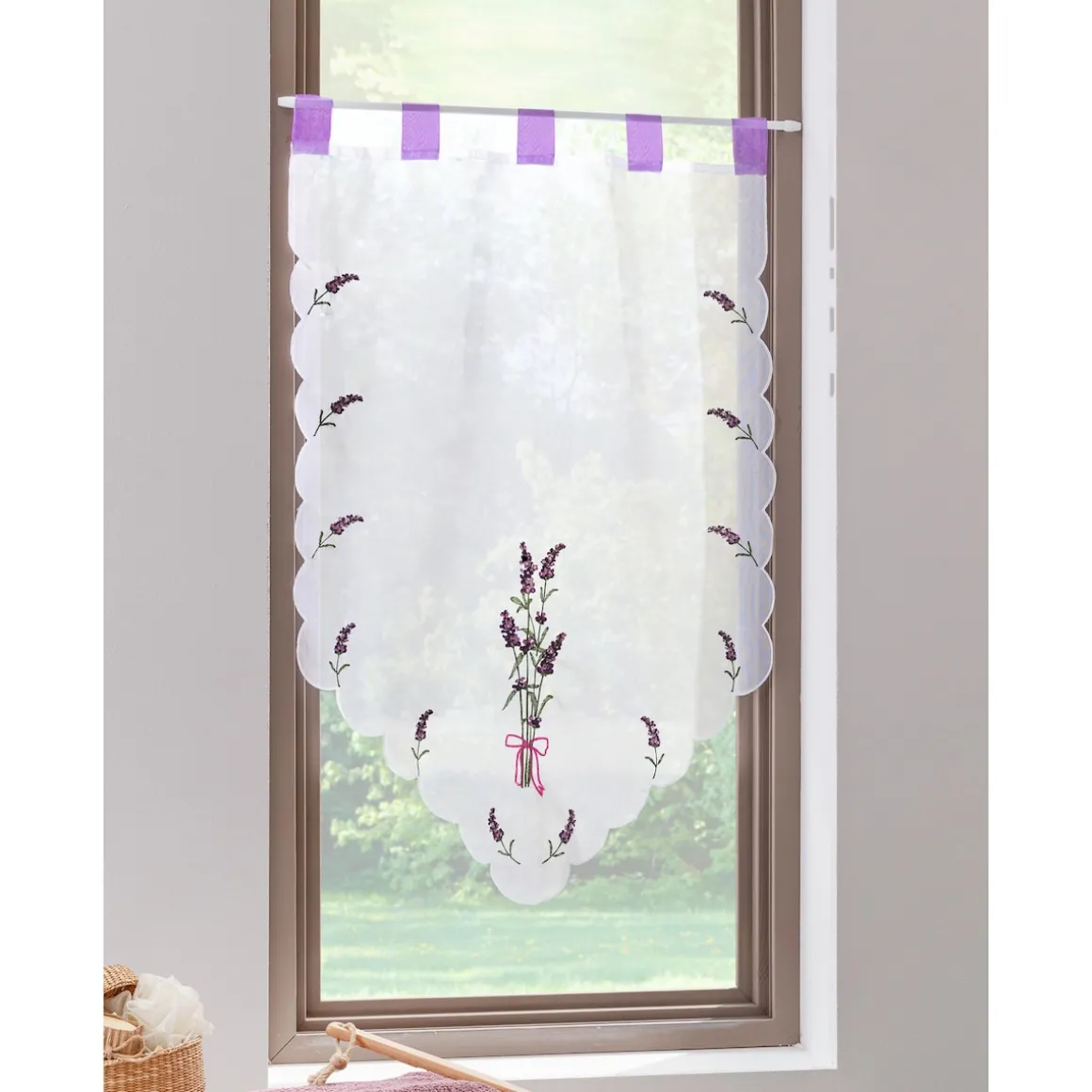 Scheibengardine „Lavendel“