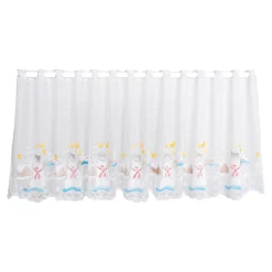 Scheibengardine "Schneemann"