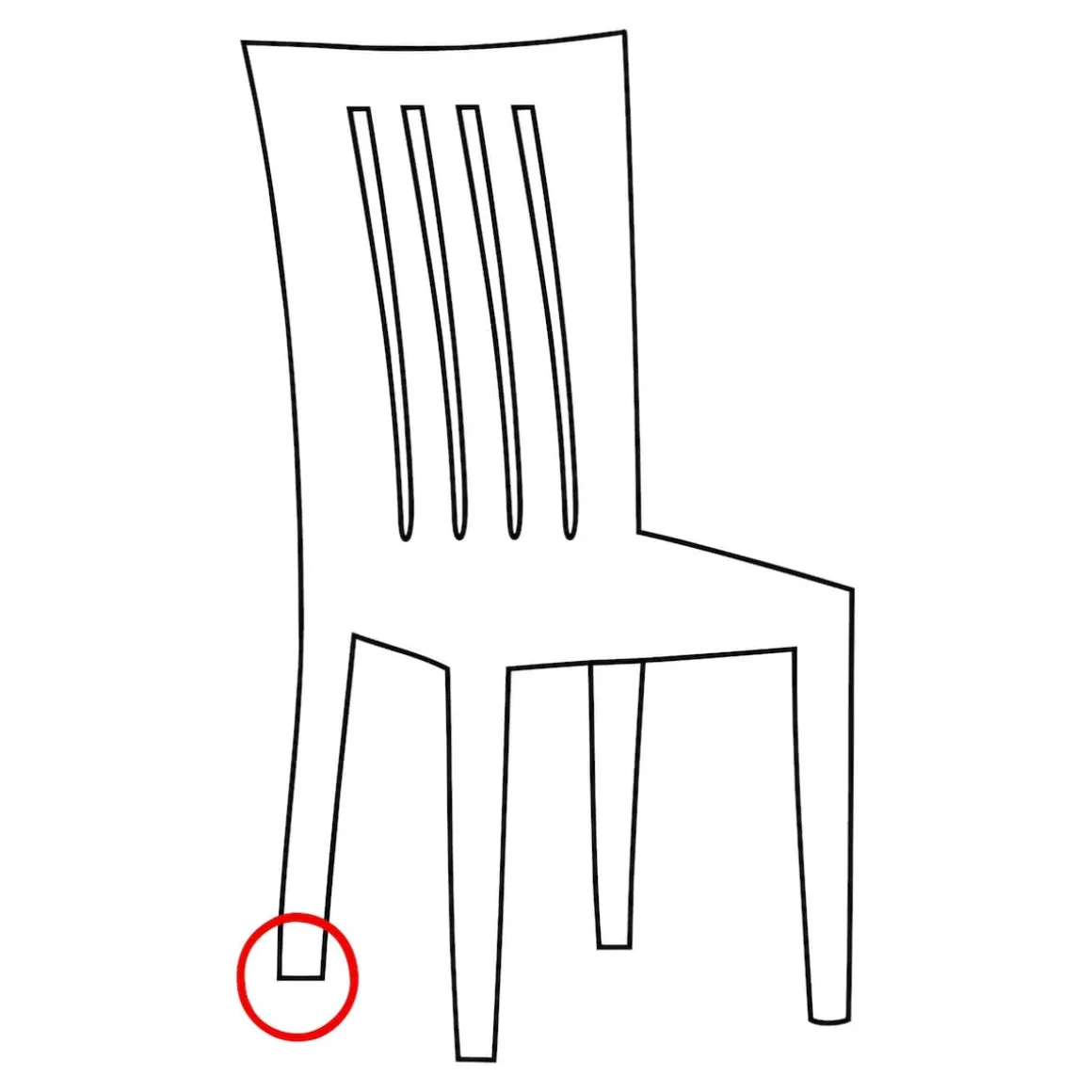 Schutz-Gleiter, 8 Stück mit Nagel