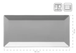 Servier-Set, Porzellan MANHATTAN CITY Schwarz