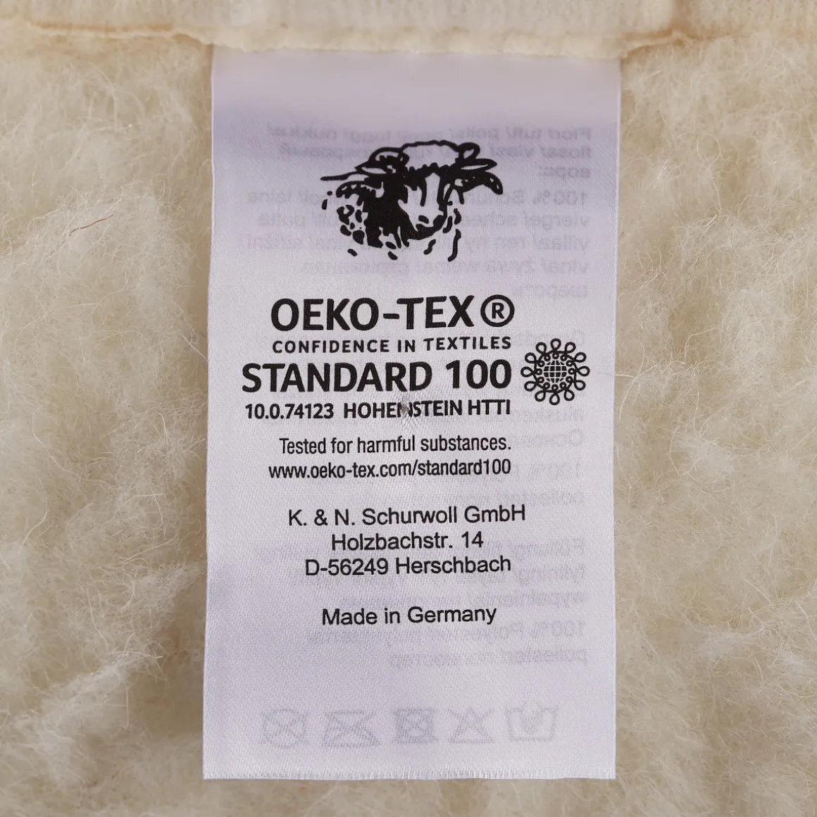 Sesselkissen mit Schurwolle