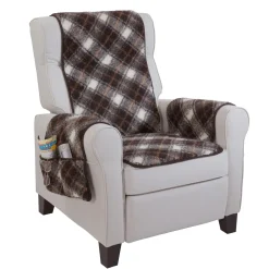 Sesselschoner aus Schurwolle tartan