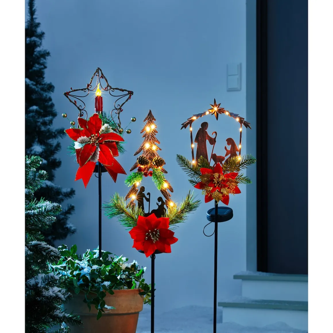 Solar-Gartenstecker Tannenbaum