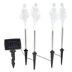Solar-LED-Gartenstecker "Tannenbäume", 4 Stück