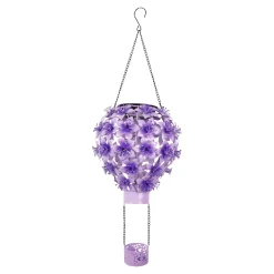 Solar-LED-Hängeleuchte "Hibiskus"