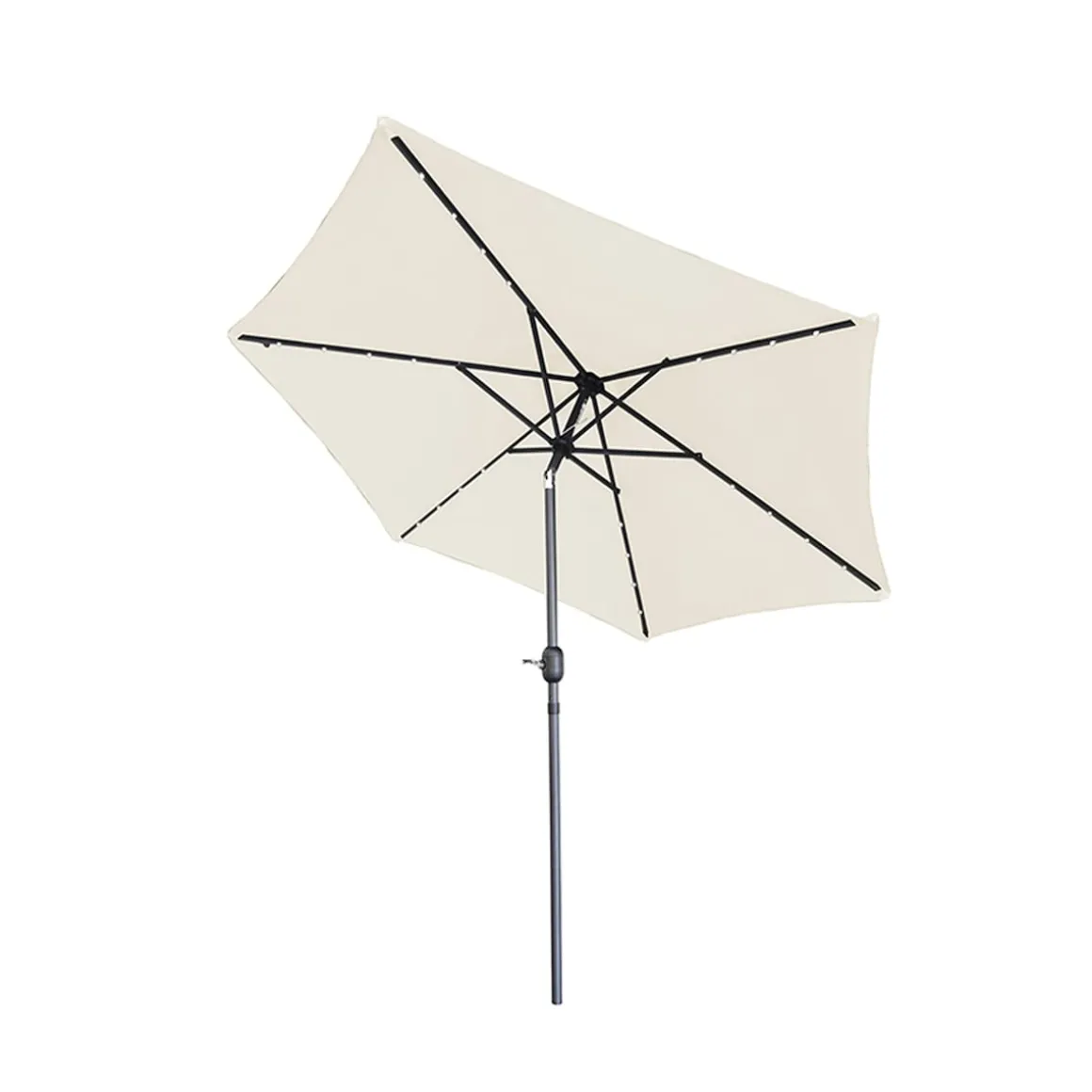 Solar-Sonnenschirm "Sternenhimmel" creme