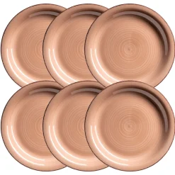 Speiseteller-Set, Steingut LUMACA Olivgrün