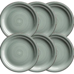 Speiseteller-Set, Steingut LUMACA Grau