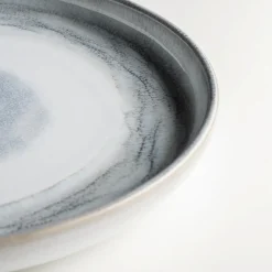 Speiseteller-Set, Steinzeug TIEFER SEE Blau / Grün