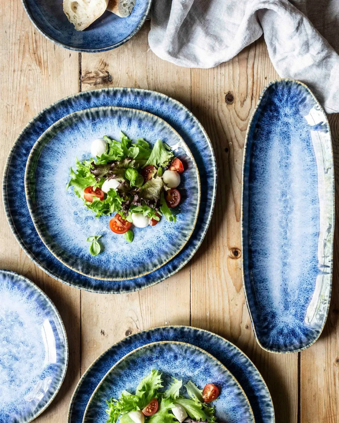 Speiseteller-Set, Steinzeug Wilde Schlucht