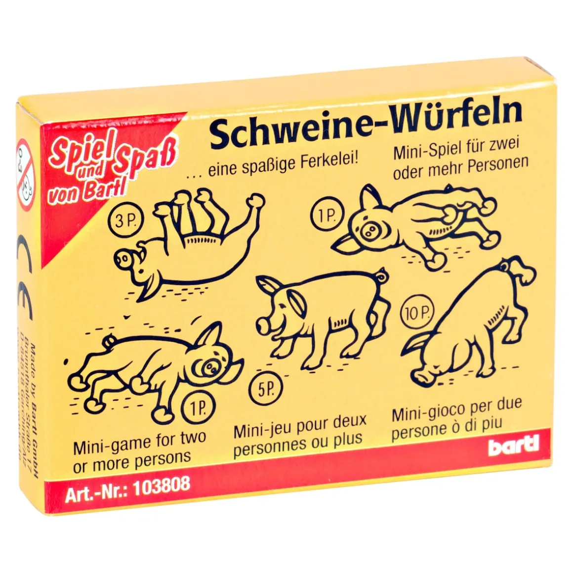 Spiel "Schweine-Würfeln"