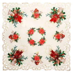 Spitzen-Mitteldecke „Christstern“, 85x85 cm