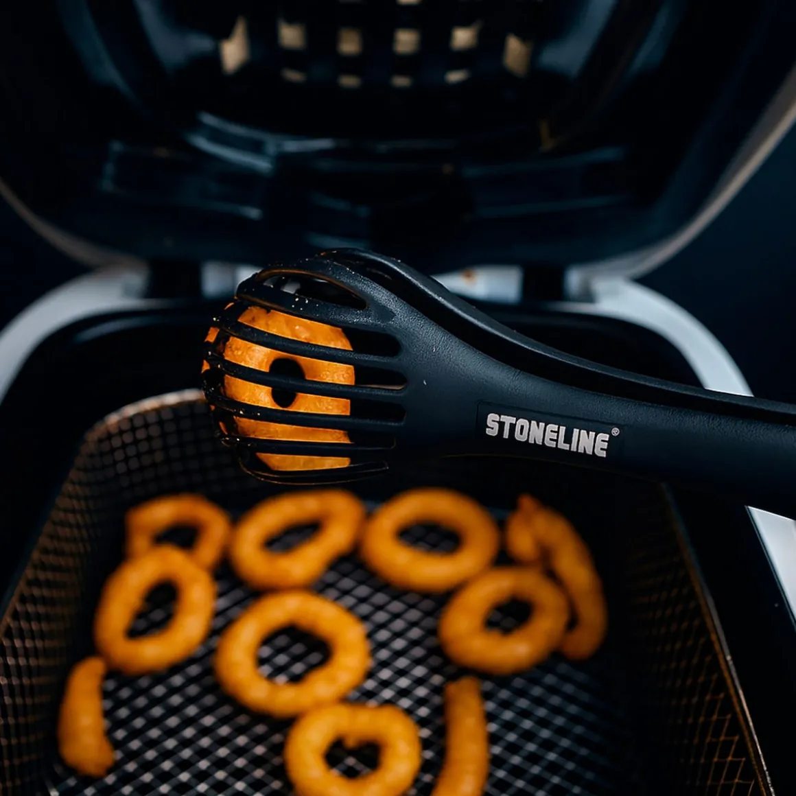 STONELINE 4 in 1 Multifunktionales Schneebesen Küchenzangen Set | 3-teilig