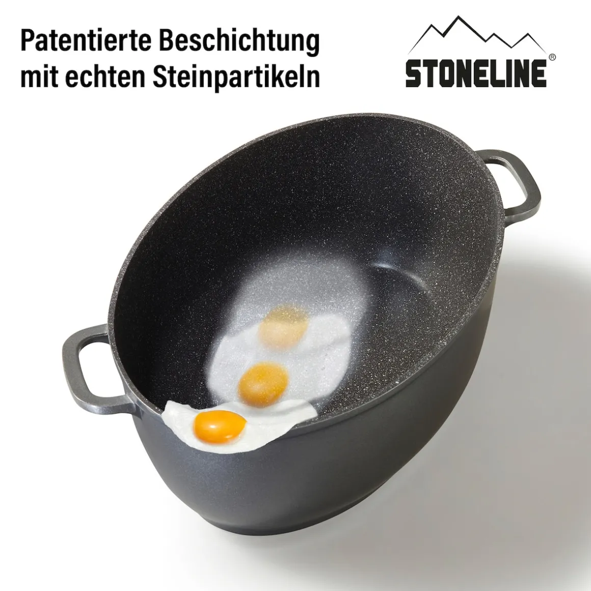 STONELINE Bräter Schmortopf Oval 39x26 cm | mit Deckel