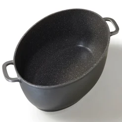 STONELINE Bräter Schmortopf Oval 39x26 cm | mit Deckel