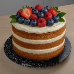 STONELINE Drehbare Glas Servierplatte Tortenplatte 32 cm | Schwarz