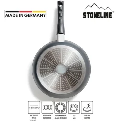 STONELINE Flex Schmorpfanne 28 cm mit abnehmbarem Griff | ohne Deckel