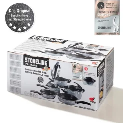 STONELINE FUTURE Kochgeschirr-Set 8-teilig 18/20/24 | mit Deckeln