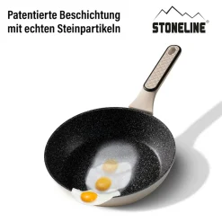 STONELINE Kochgeschirr-Set 11-teilig 18/20/24 Creme | mit Deckeln