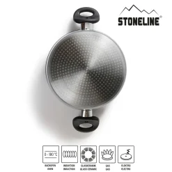 STONELINE Kochtopf 18 cm | mit Deckel