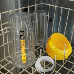 STONELINE Original CrunchCup Tragbarer Müslibecher To Go 260 + 250 ml | Gelb