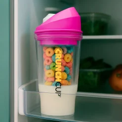 STONELINE Original CrunchCup Tragbarer Müslibecher To Go 260 + 250 ml | Pink