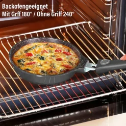 STONELINE SMART Bratpfannn 28 cm mit abnehmbarem Griff - Grau