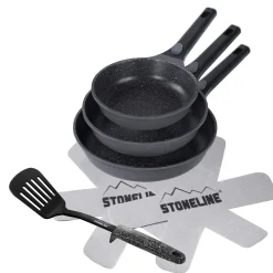 STONELINE SMART Pfannen-Set 6-teilig 20/24/28 mit abnehmbaren Griffen | ohne Deckel