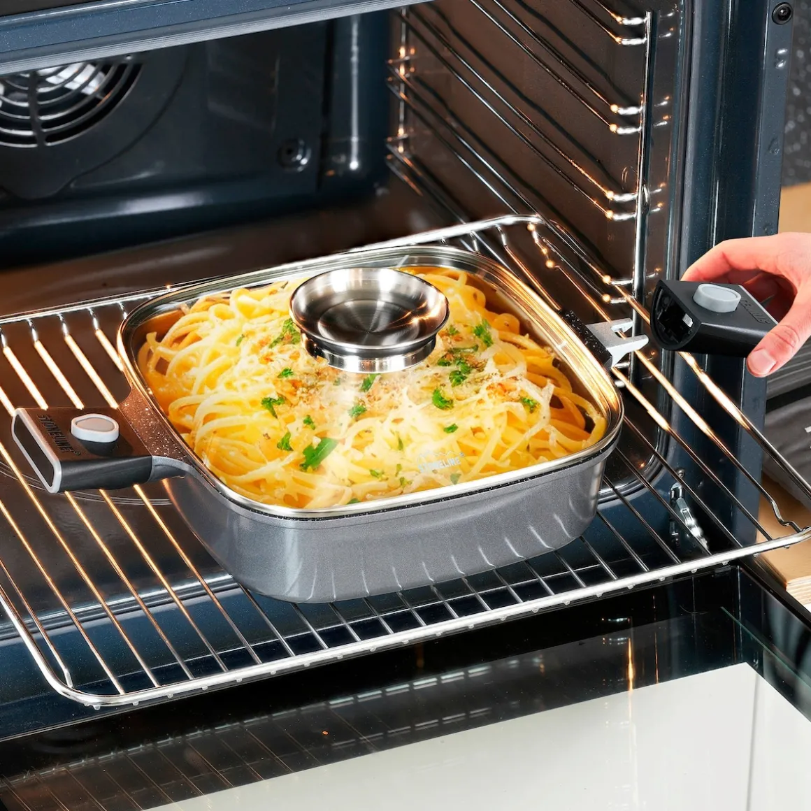 STONELINE SMART Pfannen-Set 6-teilig 20/24/28 mit abnehmbaren Griffen | ohne Deckel