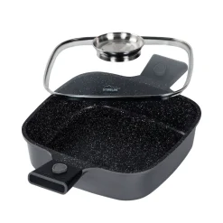 STONELINE SMART Servierpfanne Eckig 24 cm | mit Deckel