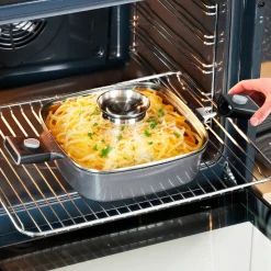 STONELINE SMART Servierpfanne Eckig 24 cm | mit Deckel