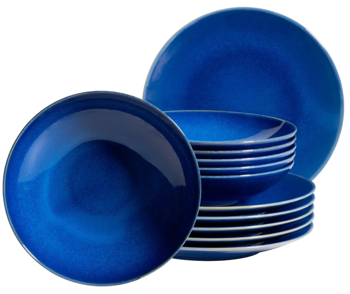 Tafelservice, Keramik OSSIA Dunkelblau