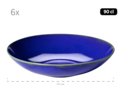 Tafelservice, Keramik OSSIA Dunkelblau