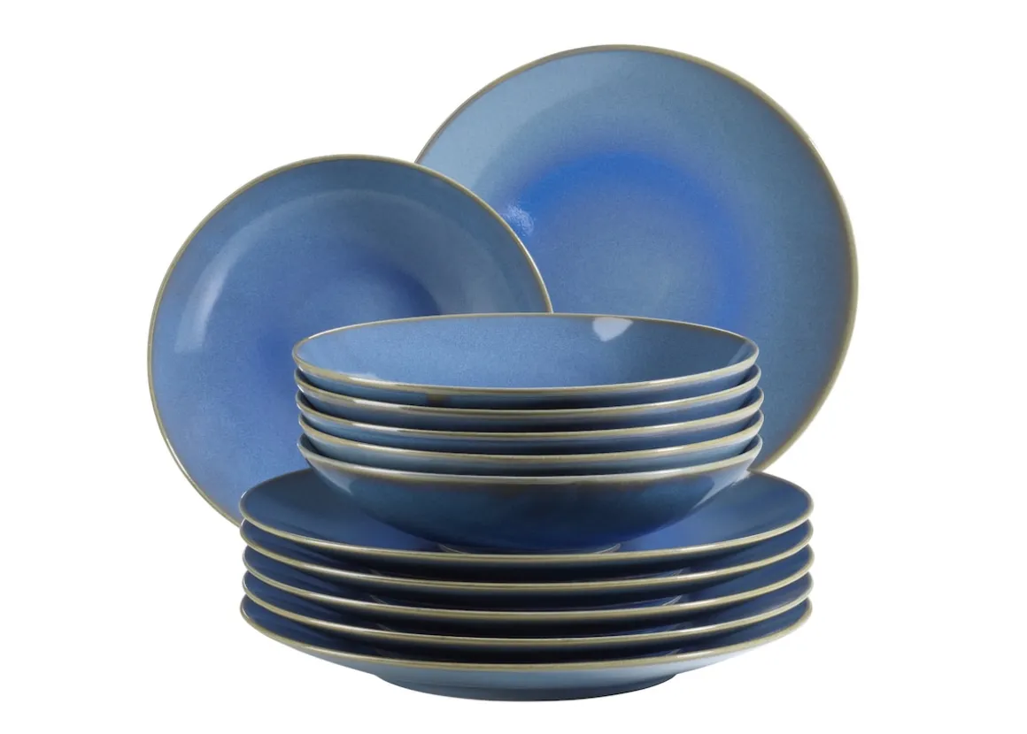 Tafelservice, Keramik OSSIA Dunkelblau