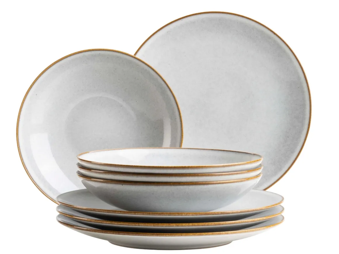 Tafelservice, Steinzeug Smoky's Weiß