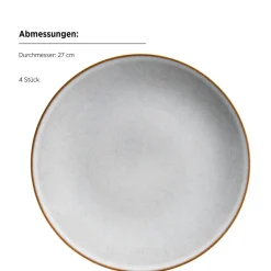 Tafelservice, Steinzeug Smoky's Weiß