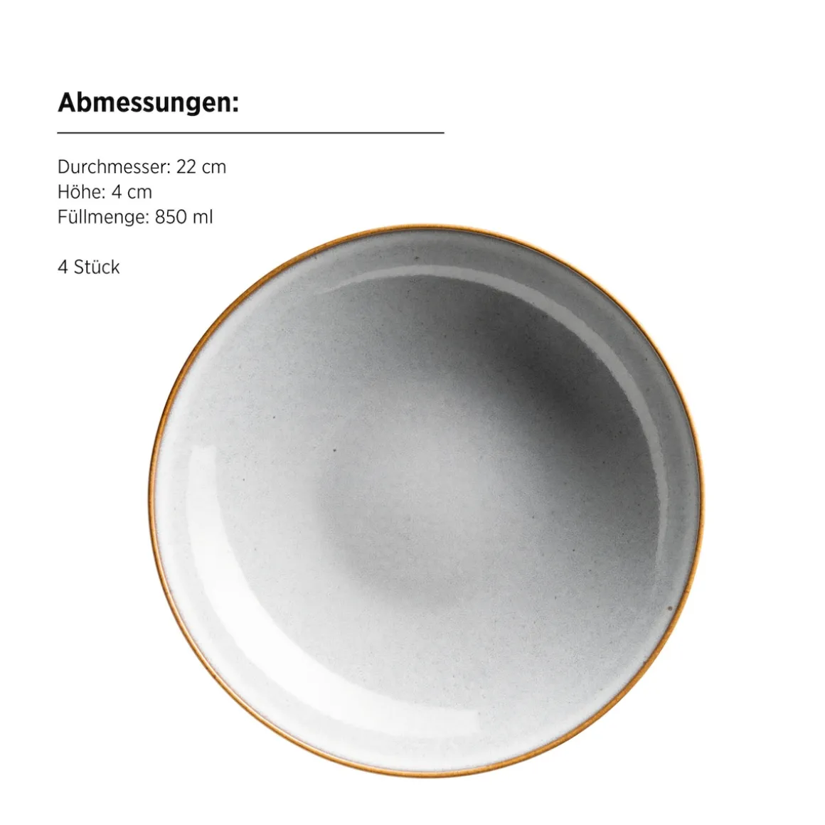 Tafelservice, Steinzeug Smoky's Weiß