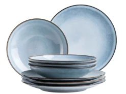 Tafelservice, Steinzeug Smoky's Blau