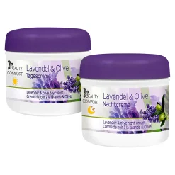 Tages- und Nachtcreme "Lavendel", 2 Stück je 125 ml