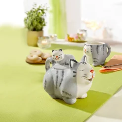Teetasse „Katze“, 200 ml grau