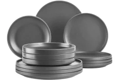 Tellerset, Porzellan Vada Weiß