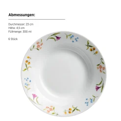 Teller-Set, Porzellan Zosma