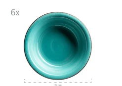 Teller-Set, Steingut Lumaca Laguna